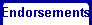 Endorsements